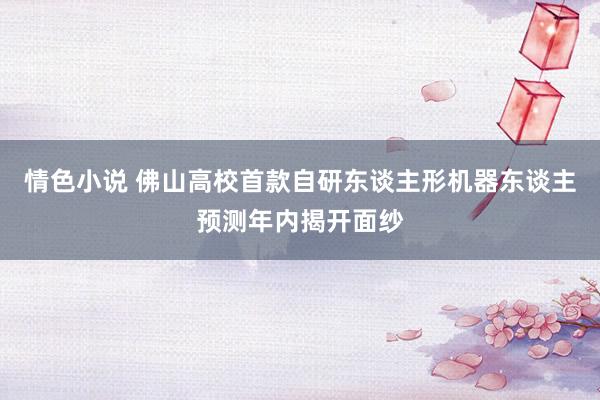情色小说 佛山高校首款自研东谈主形机器东谈主预测年内揭开面纱